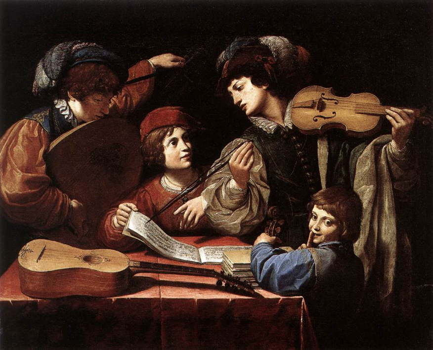 The Concert, a painting by Leonello Spada